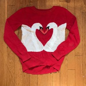 GapKids girls red swan sweater